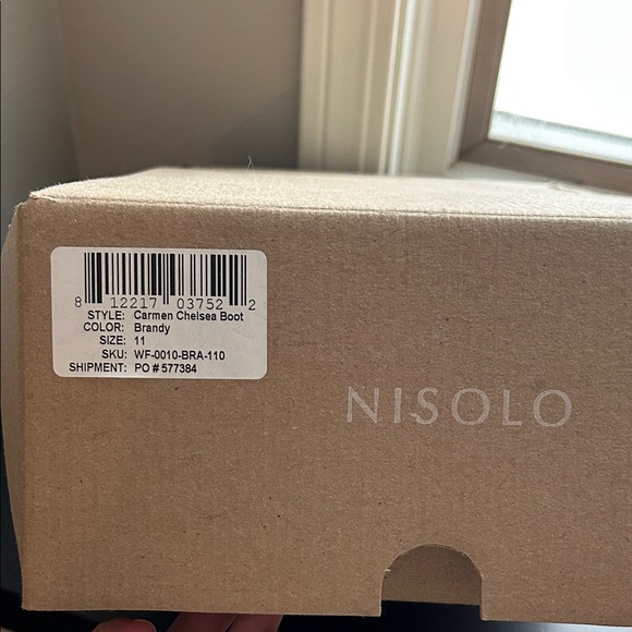 Nisolo Carmen Chelsea Boot in color Brandy size 11 - Picture 2 of 14